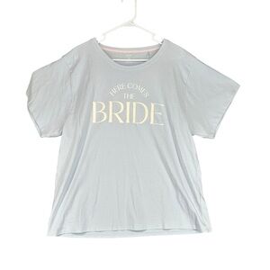 MisstoMrs‎ NWT Women’s 2XL T Shirt Here Comes The Bride Wedding Bachelorette